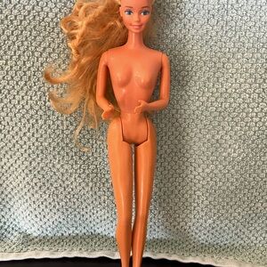 Mattel Twisty Curl Barbie Doll 1980s Vintage, Some Cut Hair In Front